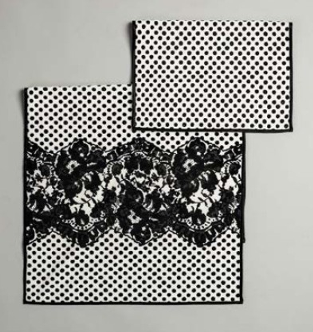 Полотенце 100x150 Luna di Giorno 2333 white-black Италия