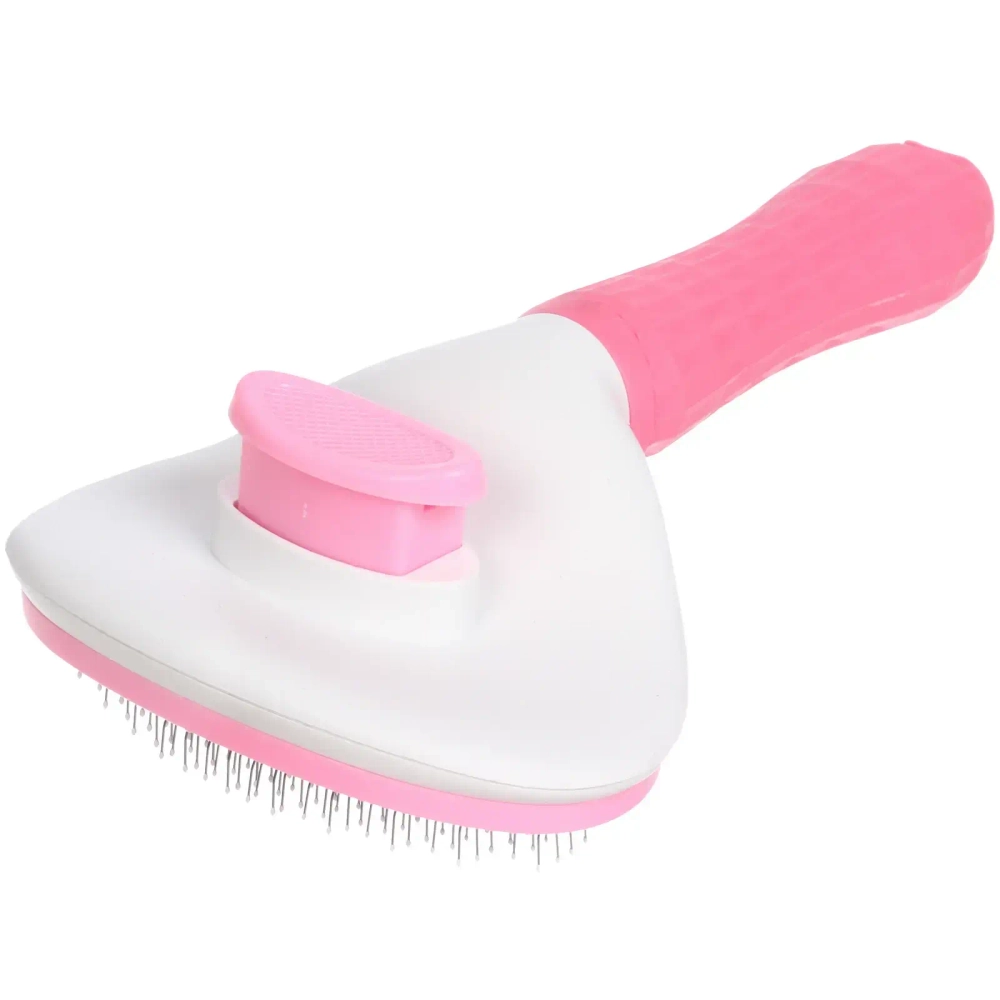 Пуходёрка самоочищающаяся для собак и кошек «ЛАПУСИКИ», цвет розовый, 20*11см (блистер)