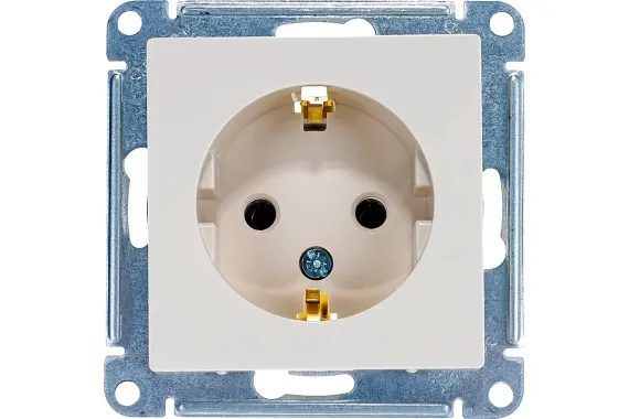 Розетка Systeme Electric ATLASDESIGN без заземления бежевая 35992