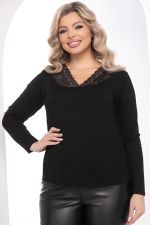 Блуза "Лира" (черная) Б8308 LT Collection