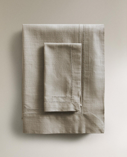 Zara Home скатерть из хлопка, ажурная отделка, 200 150 см