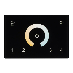 Панель Sens SMART-P81-MIX Black (230V, 4 зоны, 2.4G) (Arlight, IP20 Пластик, 5 лет) 028401