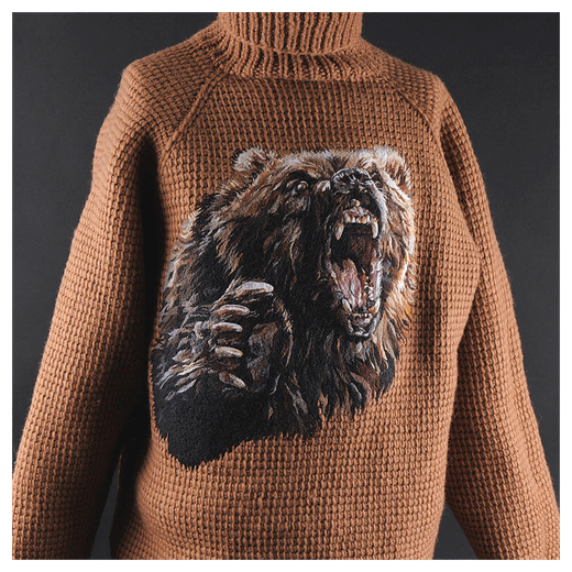 Шерстяной свитер «Сибирский душегрей» ярость