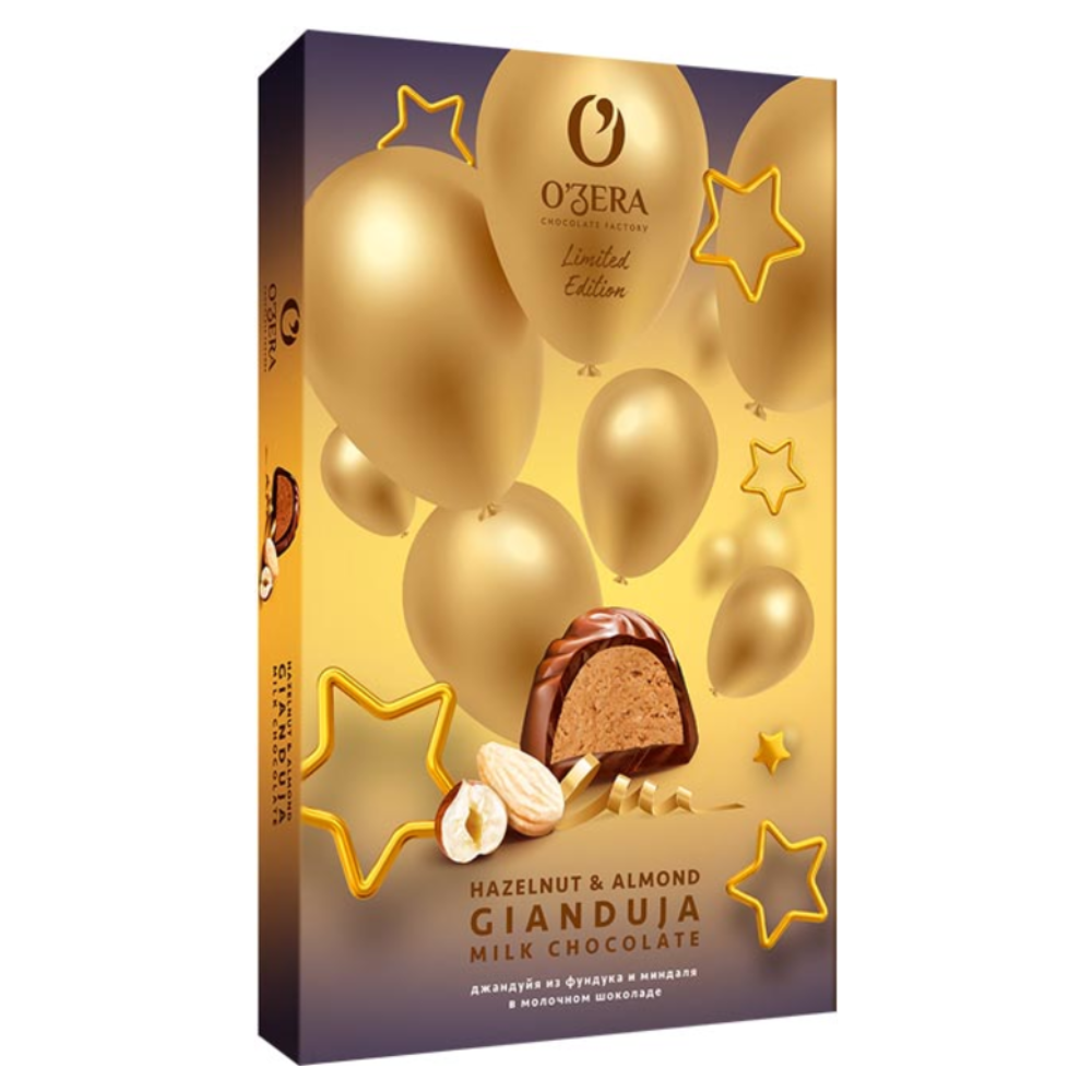 Конфеты Ozera с тертым фундуком и миндалем 218 гр