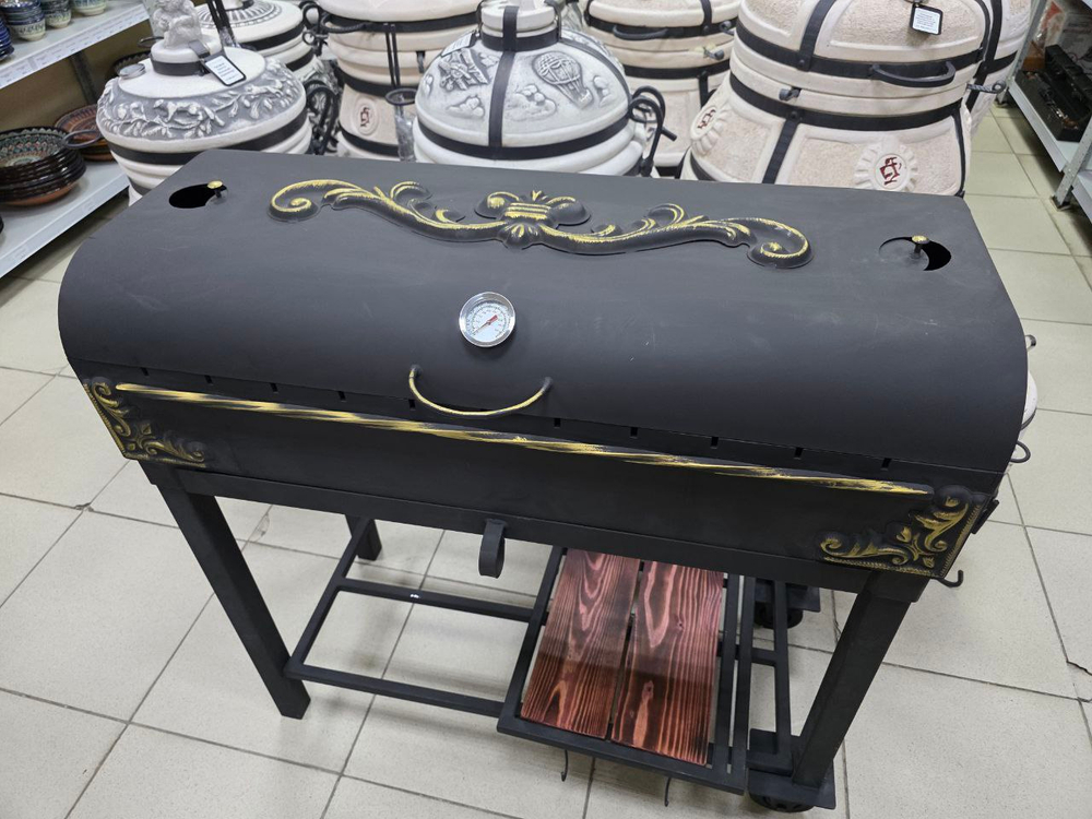 мангал купить в Казани и выбираете мангал 5 мм, обратите внимание на мангал Пикник Гриль Макс: это мангал в наличии Казань, мангал от производителя, мангал с крышкой гриль, мангал гриль с термометром, мангал с термодатчиком, мангал с зольником, мангал с заслонками для тяги, мангал на колесах, мангал с полкой и мангал с дровницей. Такой формат подходит как мангал для дачи, мангал для дома, мангал для беседки, мангал для шашлыка и мангал под решетку, а глубина 15 см удобна для угля и стабильного жара. В магазине можно докупить решетку для мангала из нержавейки 5 мм под размер 90x40, решетку гриль для мангала, шампуры купить в Казани, совок и кочергу, казан купить в Казани (казан чугунный или казан афганский) и приспособление под казан; доступна доставка мангала по Казани и мангал с доставкой в Казани, а также отправка по России транспортной компанией.