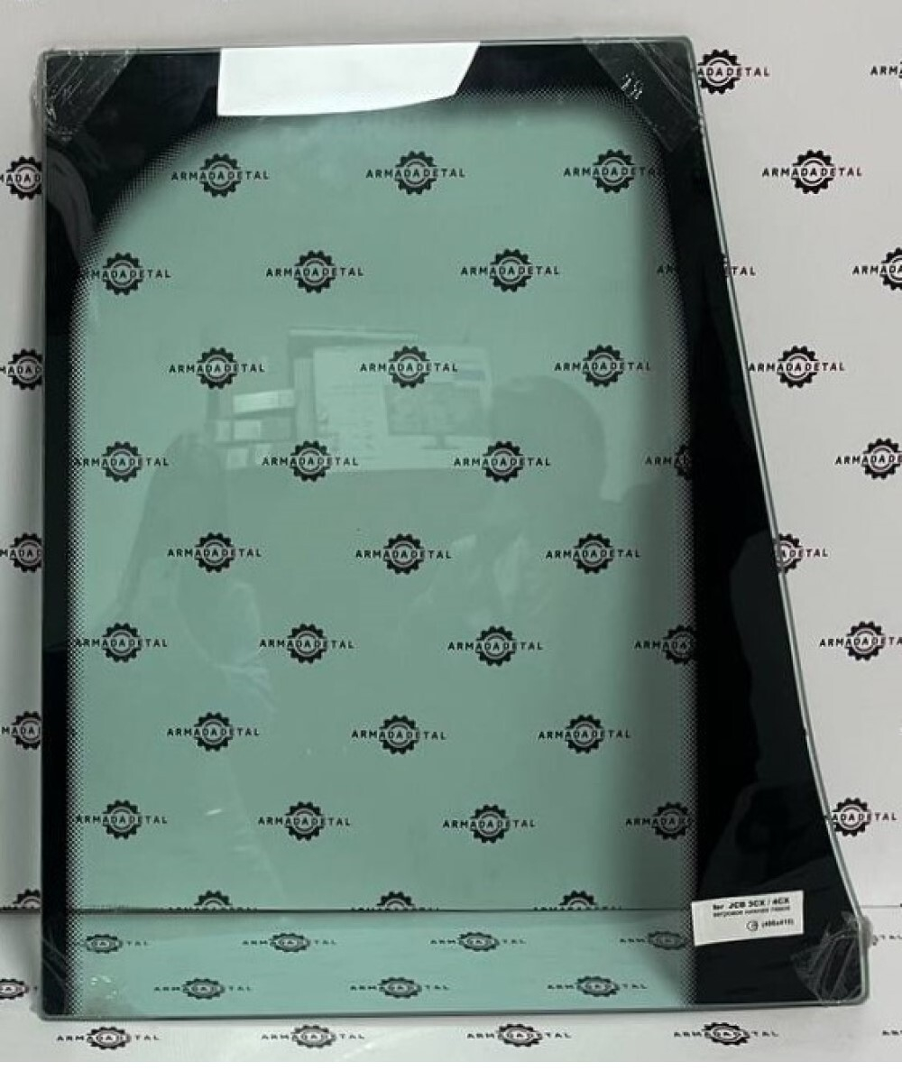 Стекло ветровое нижнее на jcb 3cx 4cx ТЗ (триплекс) | Левое