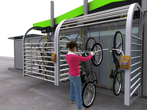 Велопарковка запираемая коллективная