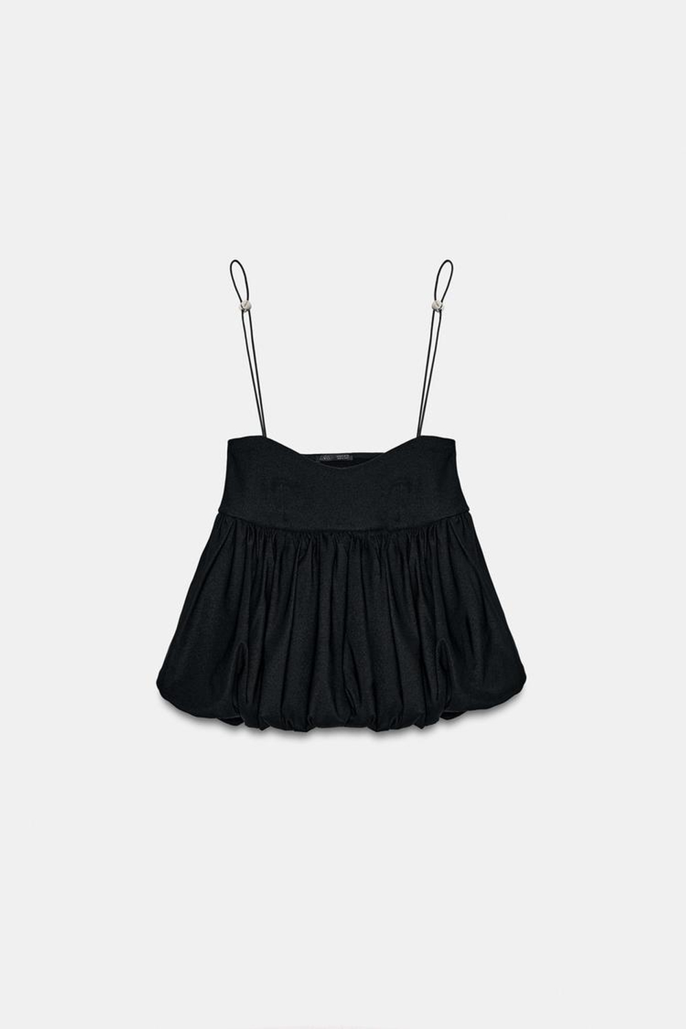 ZARA ТТОП-БАЛЛОН С ФИКСАТОРАМИ, ЧЕРНЫЙ