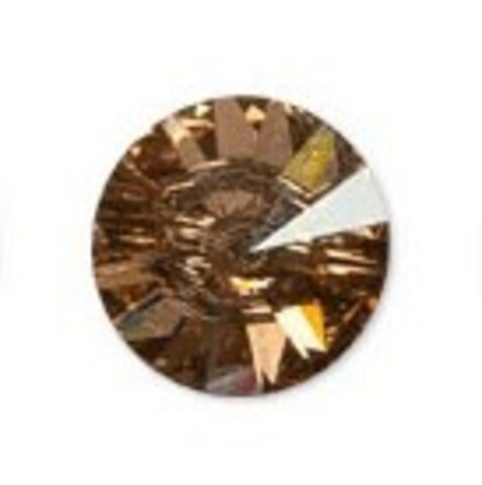Пуговица  "Сваровски" 3015 ММ10  цветн. 16 "  10 мм св.золото