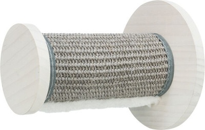 Настенная когтеточка "ступенька", ф 18 х 22 см, белая / серая , Trixie