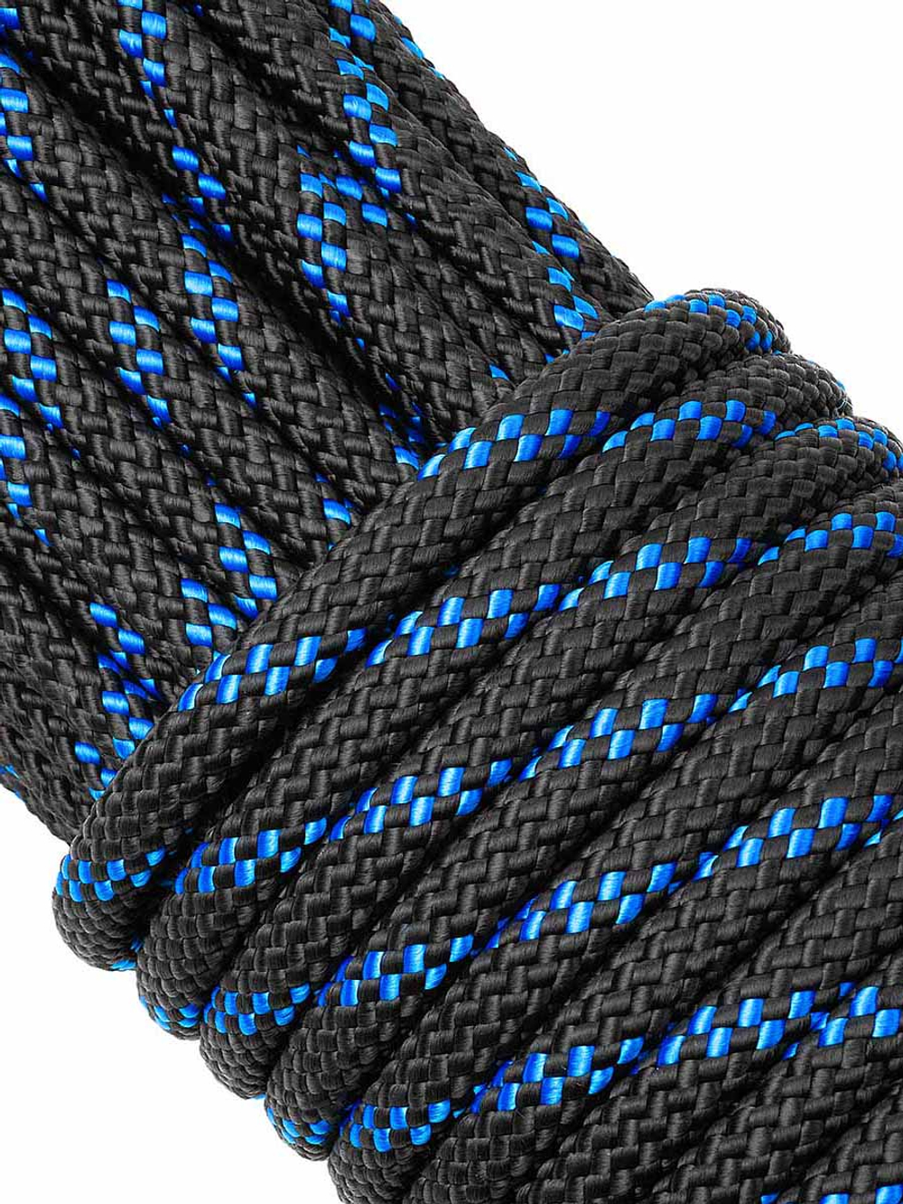 Шнур плетеный якорный SailMaster Anchor Cord 6,0 мм, черно-синяя прядь, 550 кгс, 30 м, моток, 2 штуки в комплекте