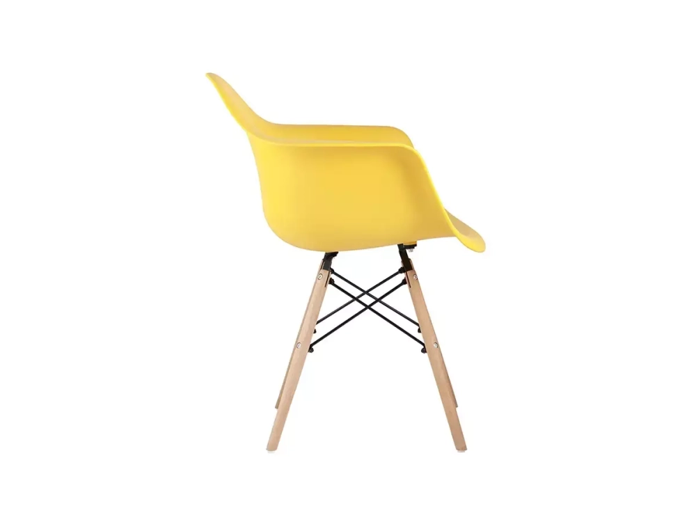 Кресло  Bari в стиле Eames DAW желтый
