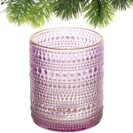 Подсвечник «Хрустальный блеск» 8,5*10 см, Лаванда