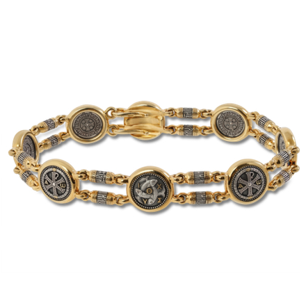 БРАСЛЕТ ДВОЙНОЙ "РЫБЫ. ХРИЗМА"