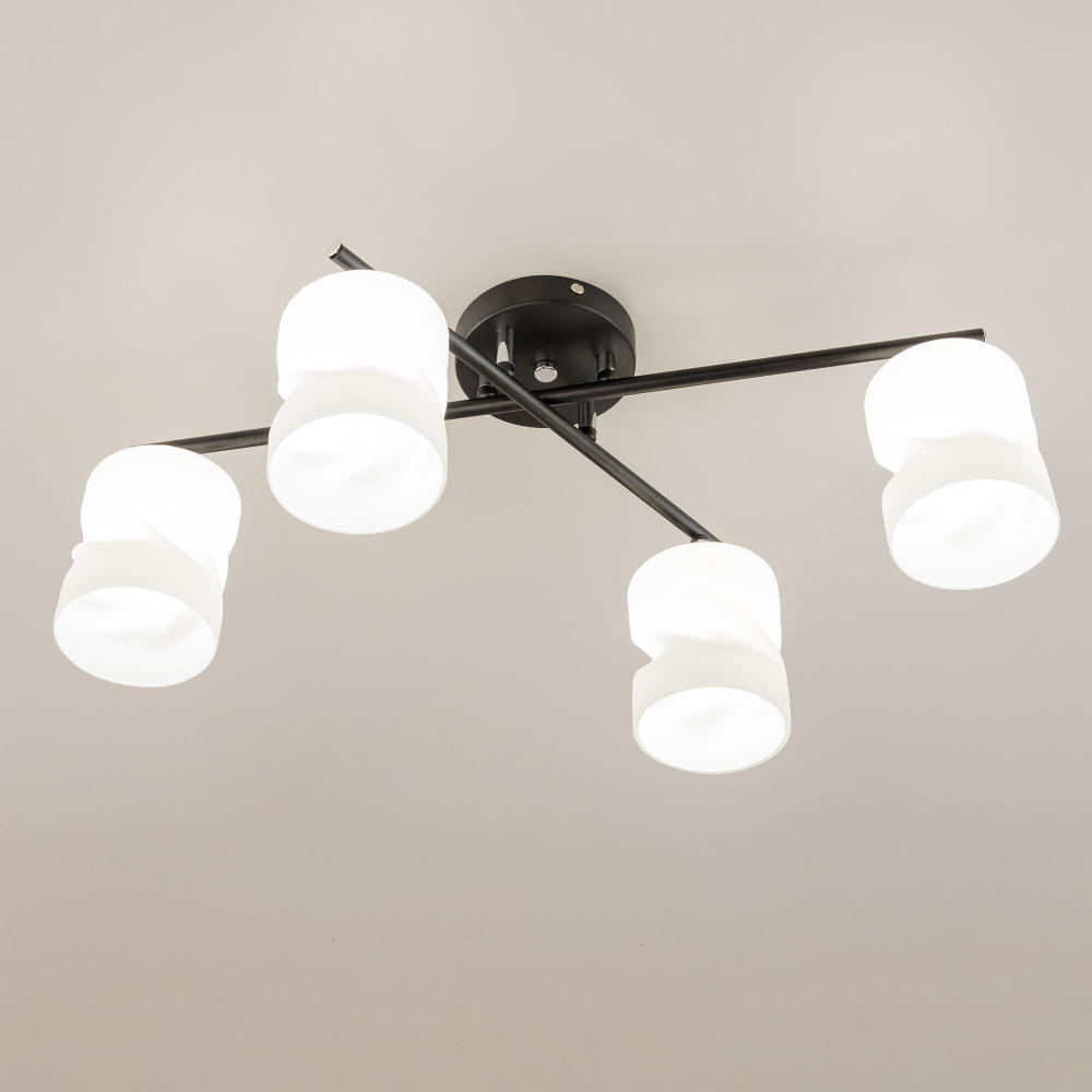 Citilux Нильс CL132145 Люстра потолочная Чёрная