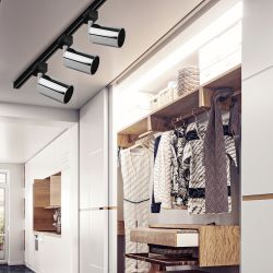 Трековый светильник однофазный ЭРА TR14-GU10 CH под лампу GU10 хром