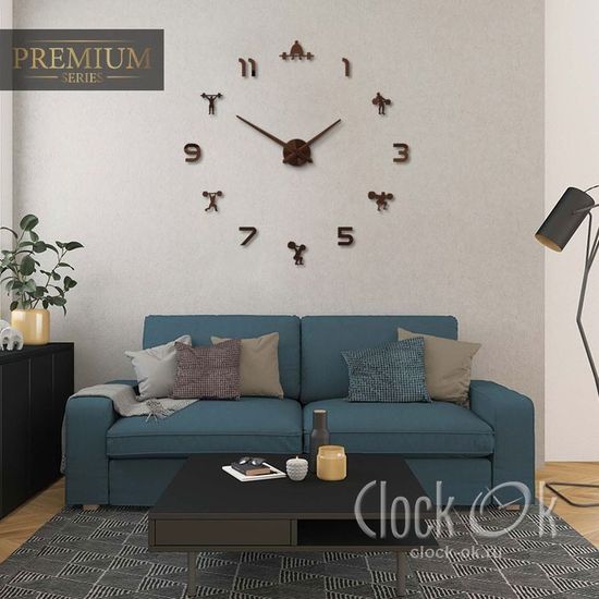 Настенные 3D часы Gym