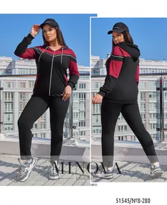 Костюм 8-280-черный-бордовий Minova