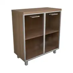 Креденция 2 дв. со стекл.(бронза) Президент-Про ПР502 800х400х900