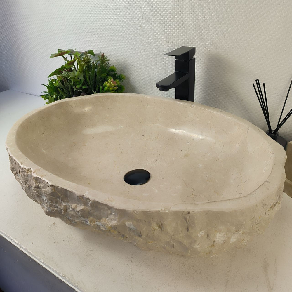 Каменная раковина из мрамора Erozy Cream EM-05327 (66*47*16) 0880 из натурального камня