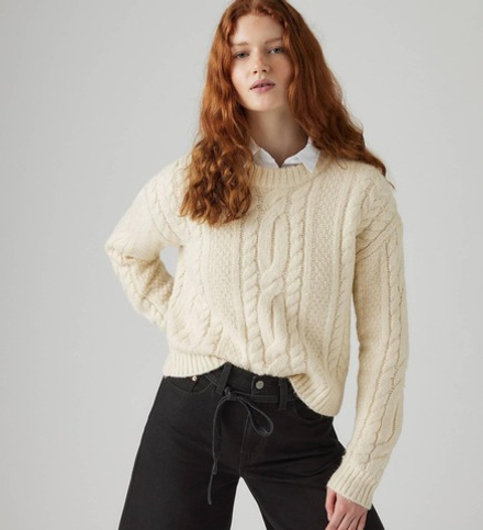 Джемпер женский LEVI'S INES CABLE SWEATER TOFU