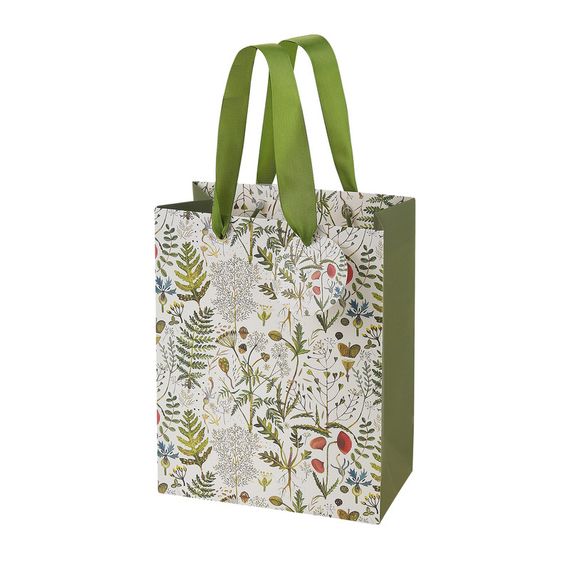 Hədiyyə paketi\ подарочный пакет \ gift bag Пакет подарочный премиальный "Флора. Луговые травы", M, 18 x 23 x 10 см