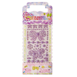 Наклейки-стразы Alingar, акриловые, "Бабочка и бантик", ассорти, пакет с европодвесом