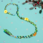 Ободок карнавальный с косичкой «Радуга»