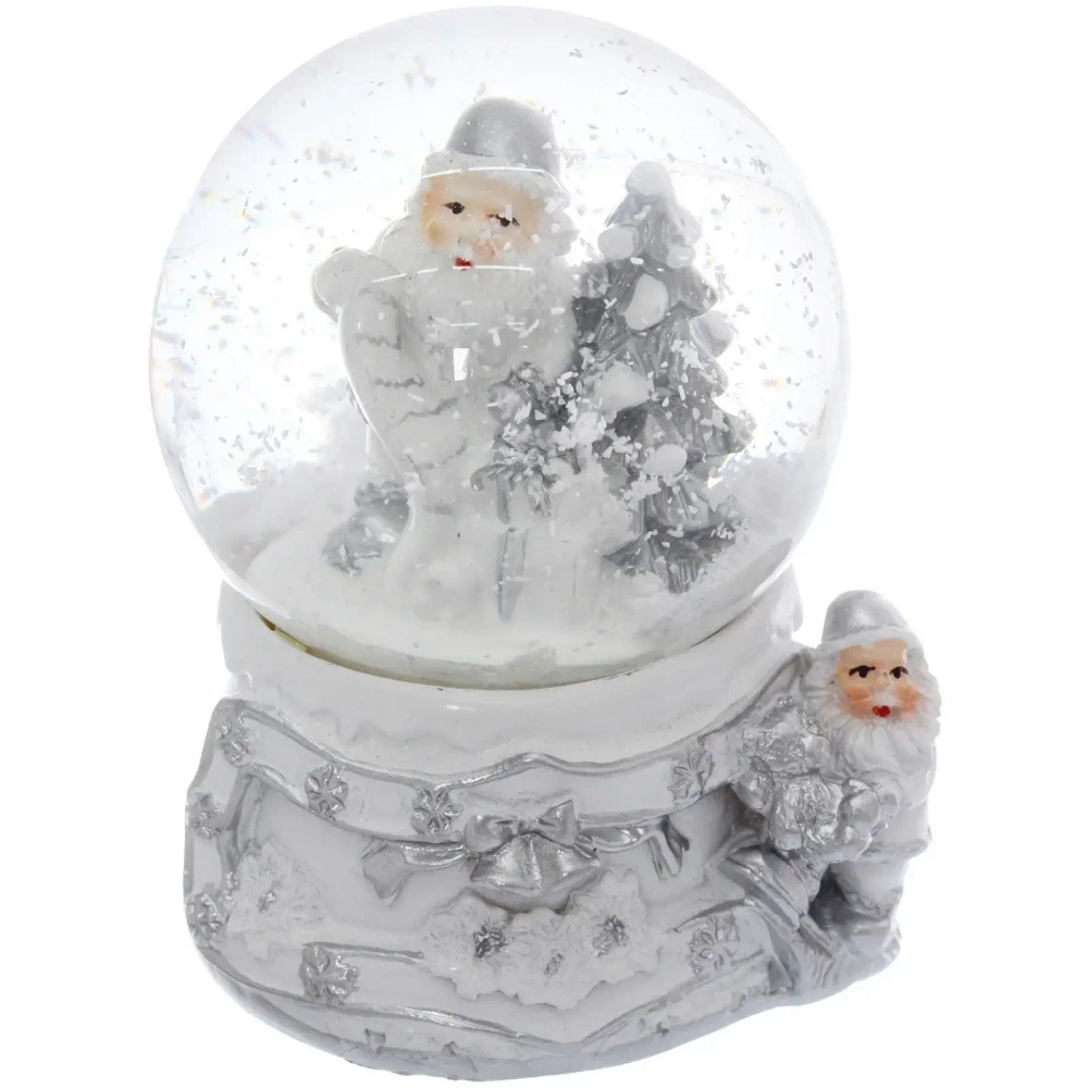 Сувенир Снежный шар «Белая сказка» 6.5*6.5*10 см (с подсветкой), микс