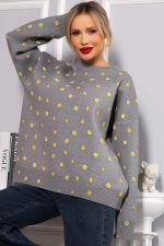Свитер оверсайз Анита (серый) Б14759-1М LT Collection