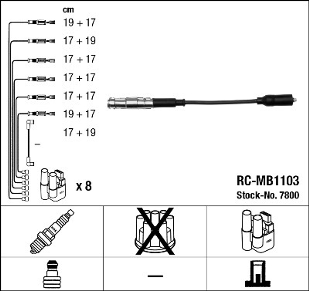 NGK - 7800-NGK - Ignition Cable Kit