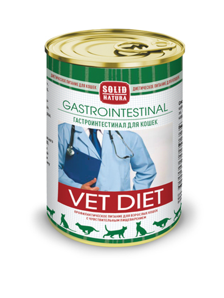 Solid Natura VET Gastrointestinal диета для кошек влажный 340 г