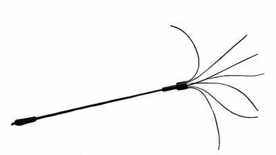 Стек латексный 7 хвост черный 51 см