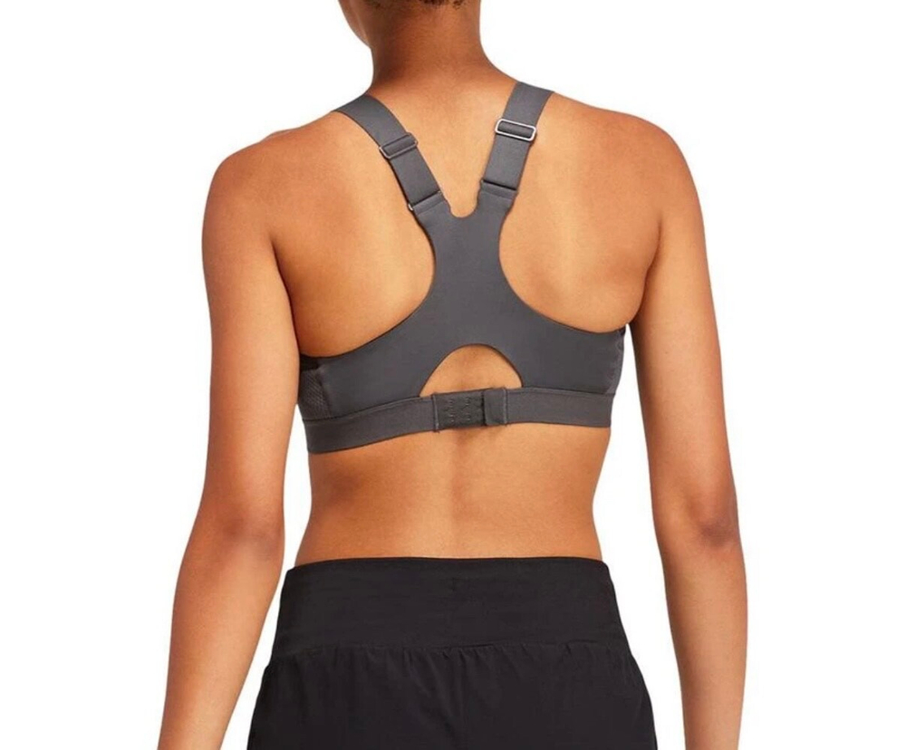 ASICS, HIGH SUPPORT BRA, DARK GREY, WOMEN, S