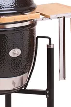 Керамический угольный гриль Monolith Classic Pro 2.0 Black, 43 см, чёрный, с ножками и столиками