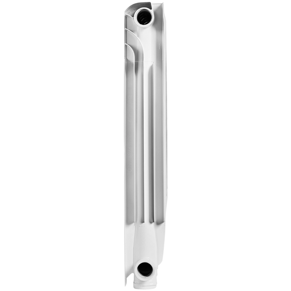 Радиатор алюминиевый ROMMER Profi 500 - 4 секции (подключение боковое, цвет белый)