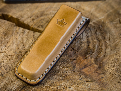 Кожаный чехол Gent бежевый