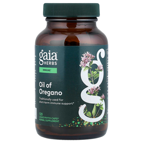 Gaia Herbs, масло орегано, 120 жидких капсул Phyto-Caps®