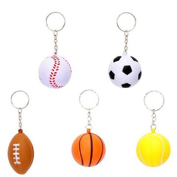 Брелок мини спортивные мячи 4см в ассортименте