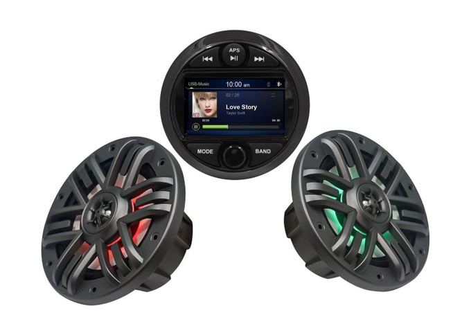 Морская аудиосистема MRH-301B, M165MR, Marine Rocket