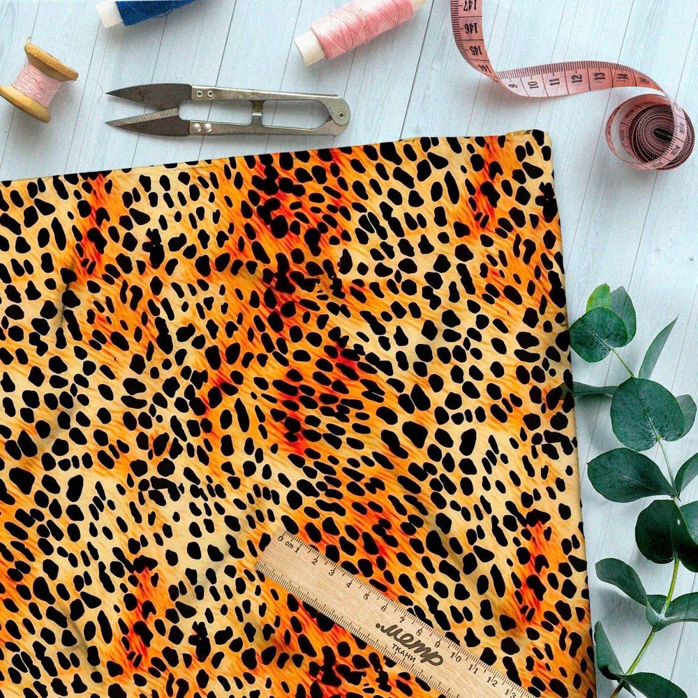 Ткань премиум флис принт звериной шкуры