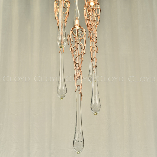 Люстра Cloyd SALAZAR C6 / выс. 220 см - латунь (арт.11100)