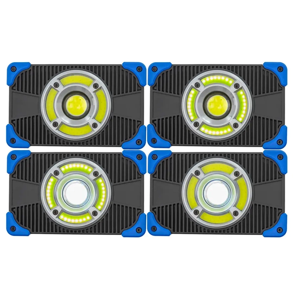 Фонарь светодиодный аккумуляторный (10Вт,700Лм,5 СОВх6500К,3 уровня яркости,4 режима) FORCEKRAFT FK-EL2190-1