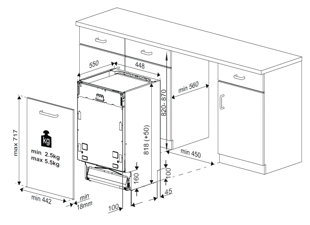 Встраиваемая посудомоечная машина Beko BDIS38122Q