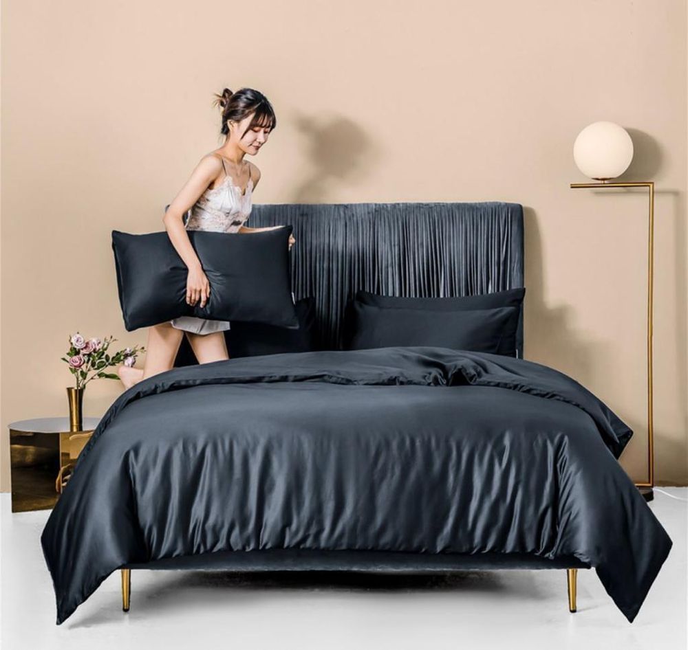 ZEPHYR HOME Двуспалка Египетский хлопок черный