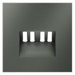 Накладка для розетки акустической 4-местной , S70 (титан)