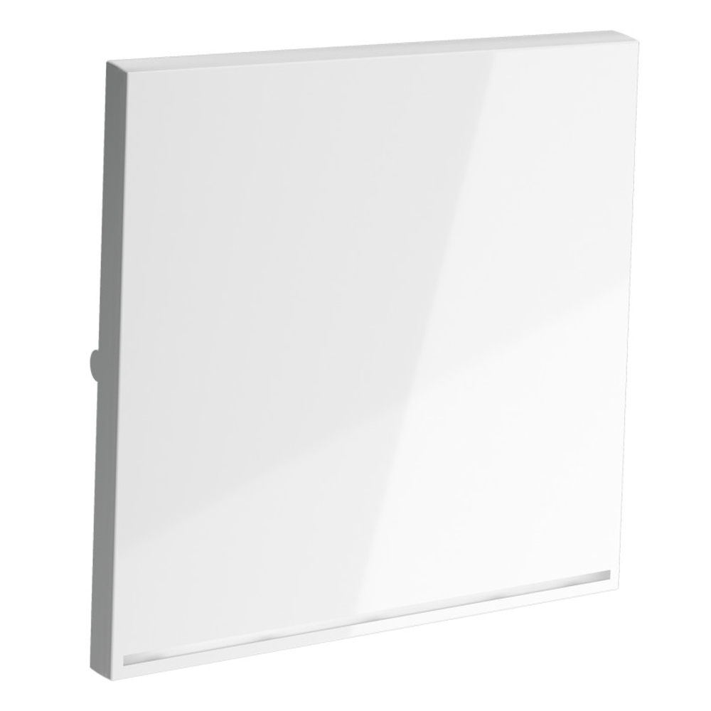 Клавиша для выключателя/переключателя одноклавишного с подсветкой, S70 (белый глянцевый)