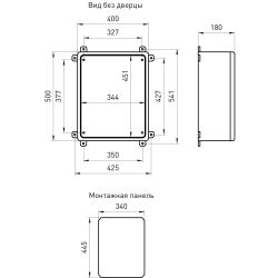Корпус пластиковый ЭРА ЩМП-П (500х400х180) IP65 УХЛ1 серый | Корпуса пластиковые