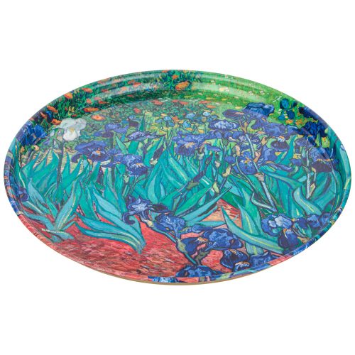 Поднос сервировочный Agness "Классика.Ирисы" 33х2.1см