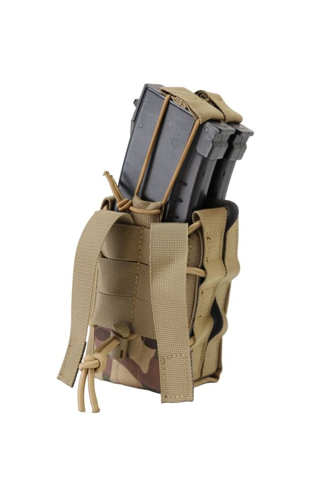Подсумок без клапана двойной MOLLE (мультикам)